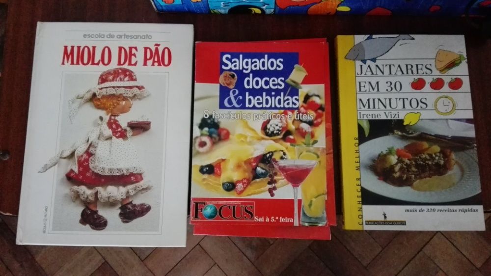 Livros Culinária vintage com portes