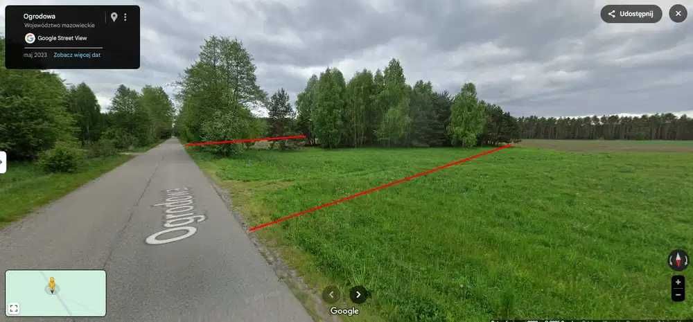 Działka budowlana Stoczek 6000m2, Warunki Zabudowy