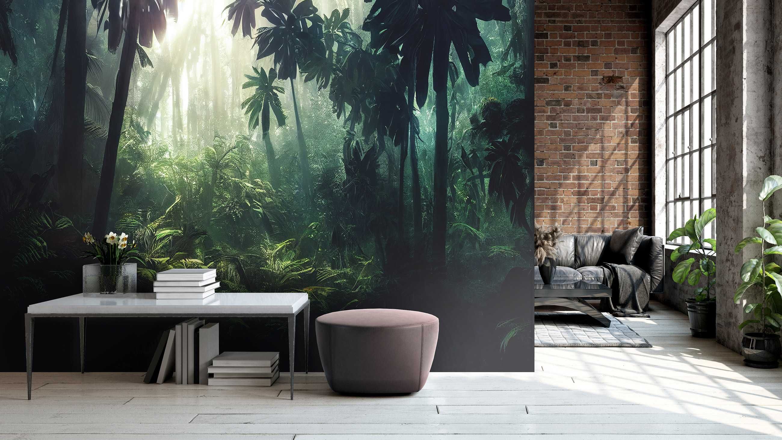 Fototapeta Tropikalna Dżungla Do Pokoju 3D Na Twój Rozmiar + KLEJ