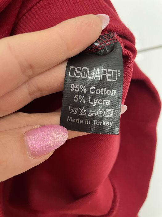 Bluza męska Dsquared2 bordo