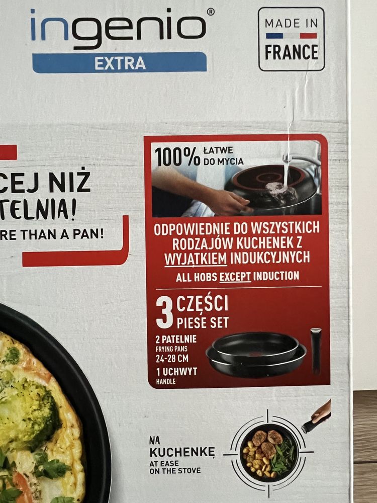 Zestaw patelni Tefal Ingenio Extra 3 elementy
