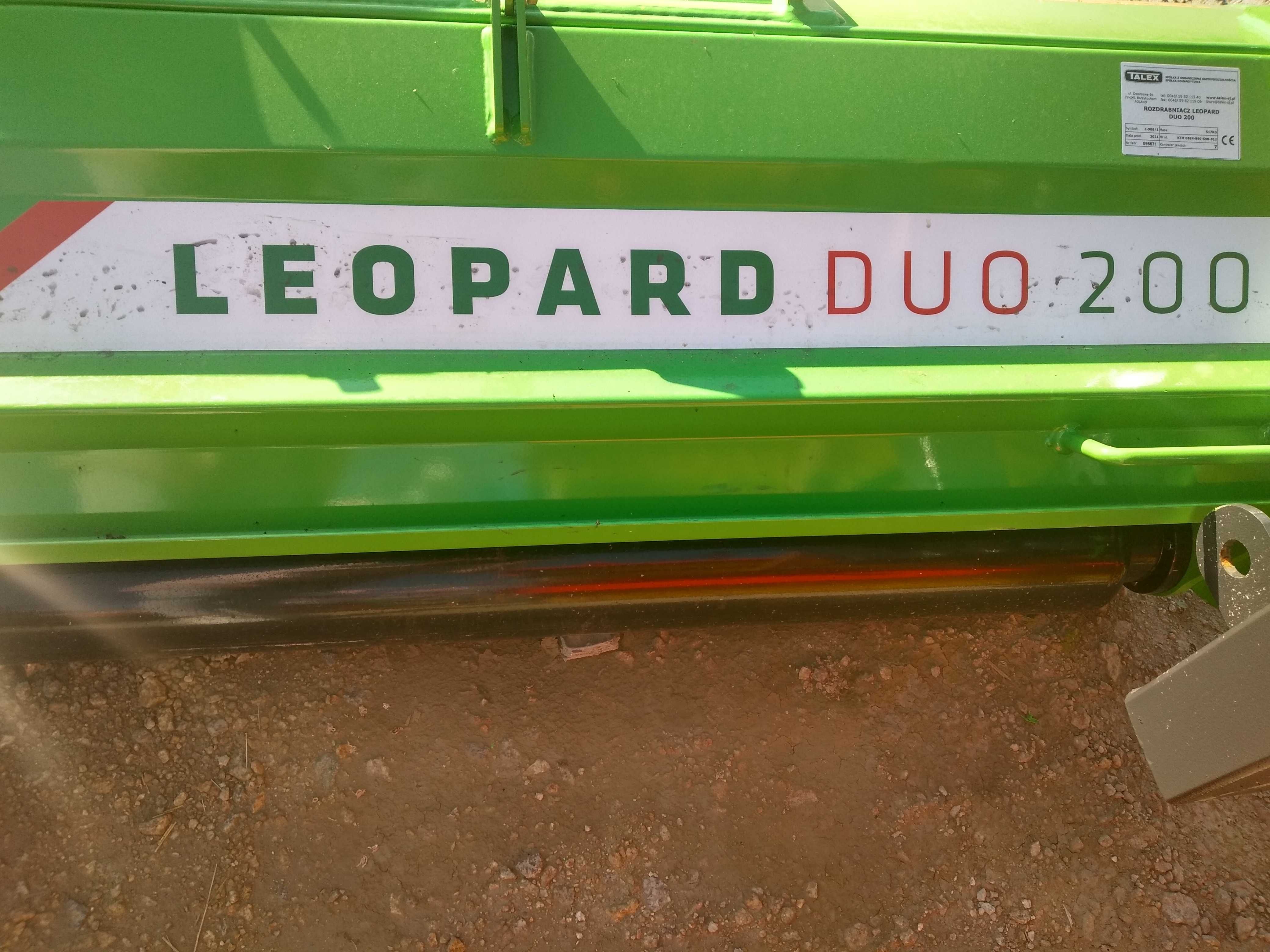 Mulczer 2,0m Talex-Rozdrabniacz Leopard Duo na młotkach bijakowych