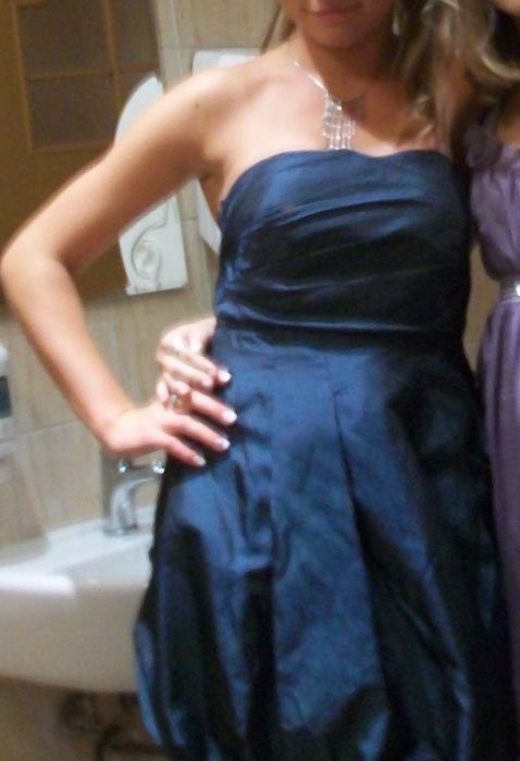 Sukienka weselna granatowa 36/38