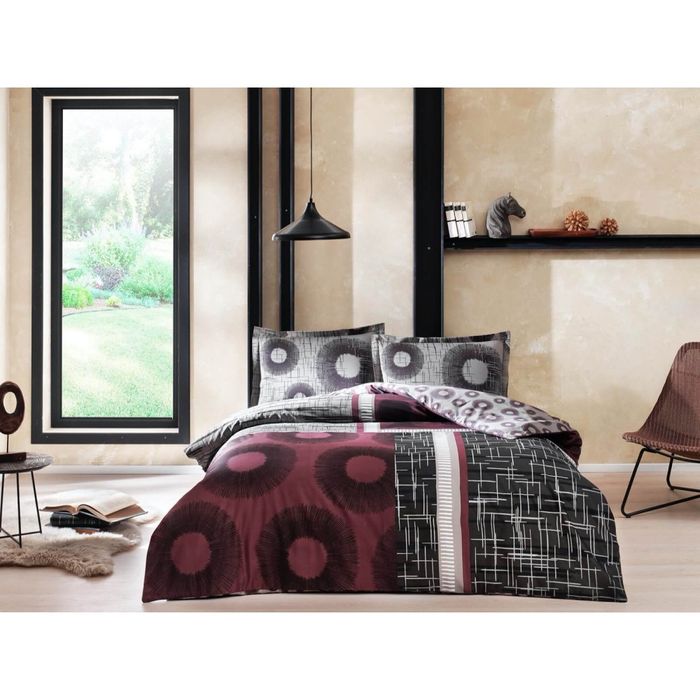 Постельное белье Tac сатин евро абстрактные дизайны