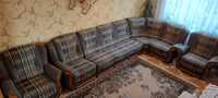 М'які меблі (диван-книжка, куточок, два бічних та два окремих крісла)