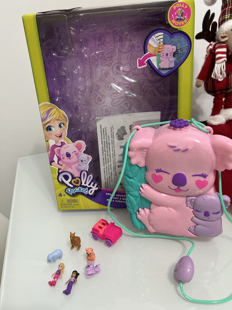 Polly Pocket Koala torebka zestaw akcesoria stan bdb