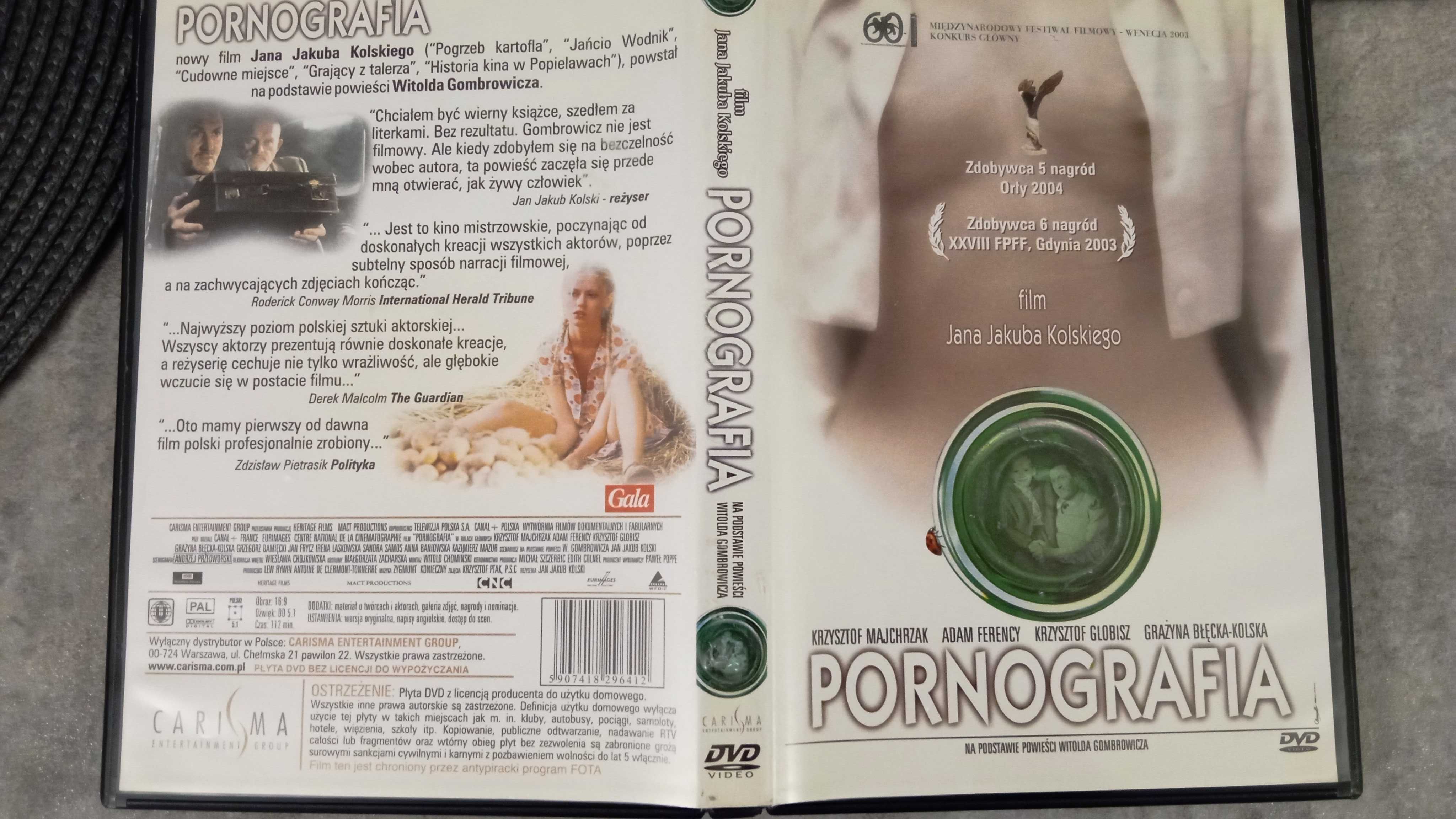 Film na DVD "Pornografia" na podstawie powieści W. Gombrowicza