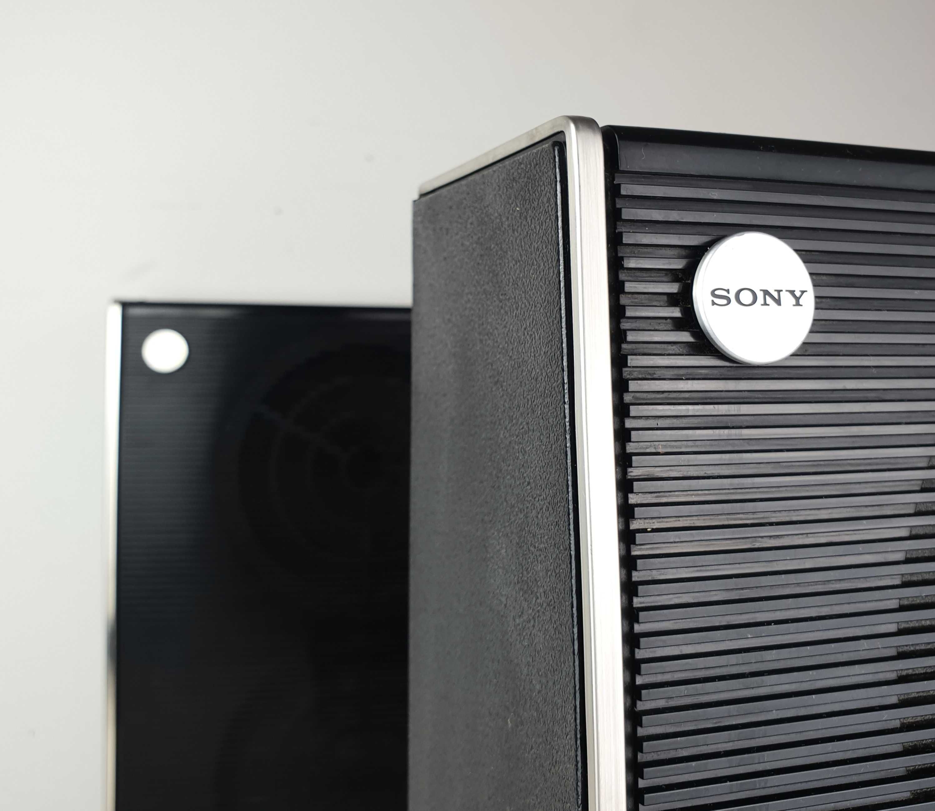 Sony Passive Radiator Speakers System Kolumny Vintage Loft Modern HiFi