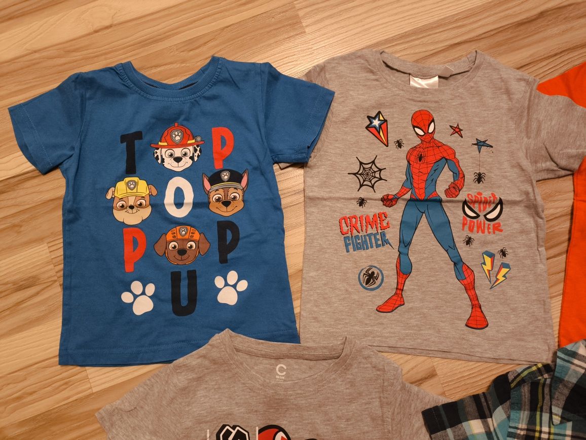 Jak nowe koszulki t-shirty chłopięce r.98/104 Psi Patrol Spiderman...