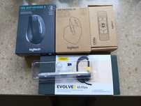 Myszka Logitech MX Anywhere 3, MX Master 3, C920 E, Słuchawki, Rysik