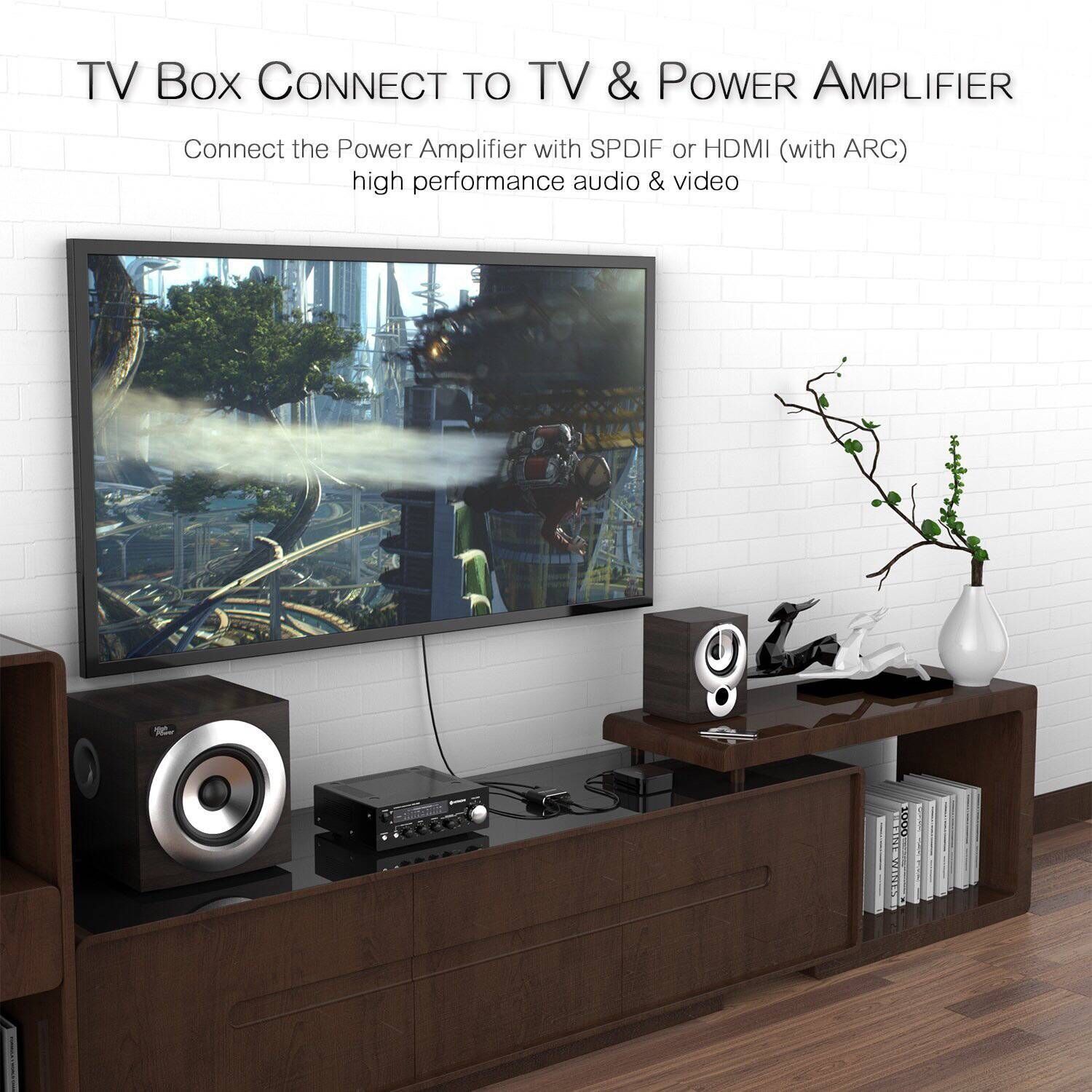 Конвертер HDMI 4К,60гц ARC на акустику 5.1 SPDIF, aux ,экстрактор,PS5,