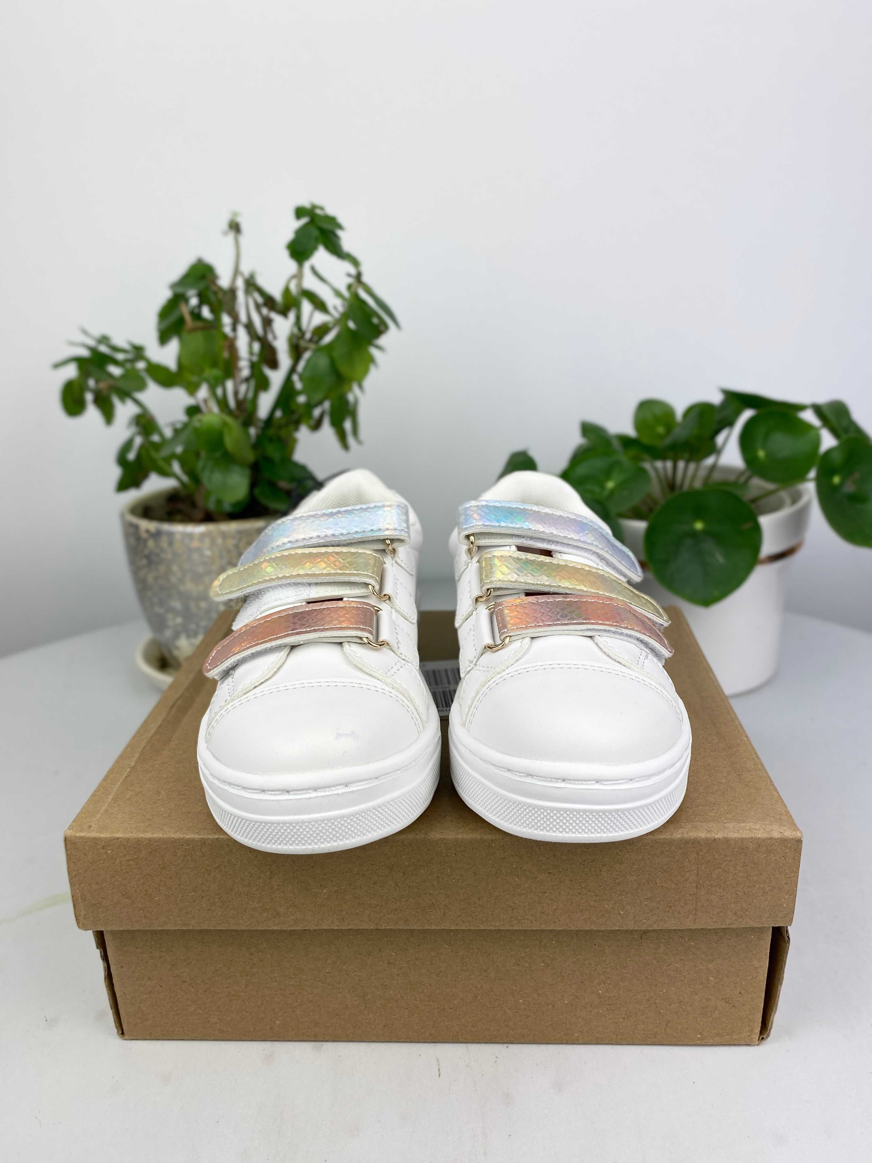białe różowe buty sneakersy friboo r. 26 n124a