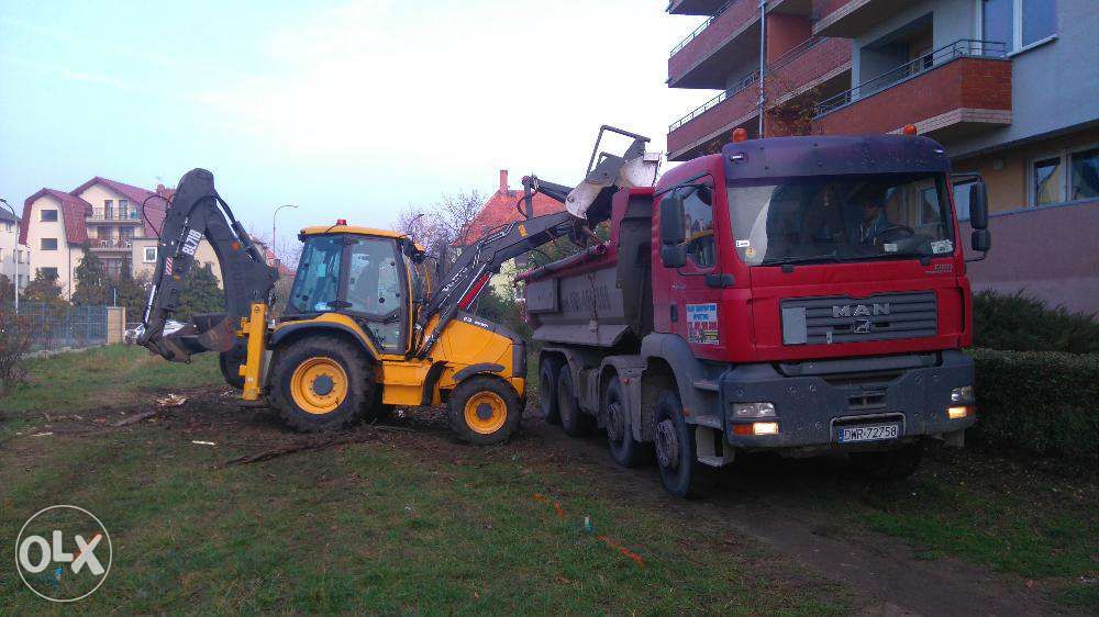 Roboty Ziemne szamba uslugi koparka wyburzenia przyłącza kobierzyce