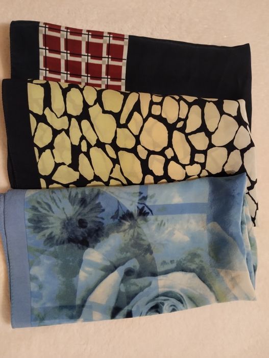 Zestaw apaszek jedwab