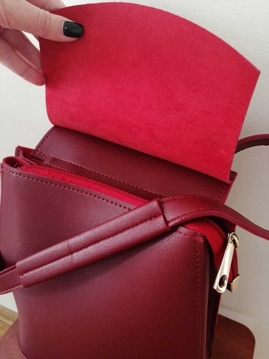 Жіночий рюкзак-трансформер з еко-шкіри. Колір марсала. Дуже вмісткий!