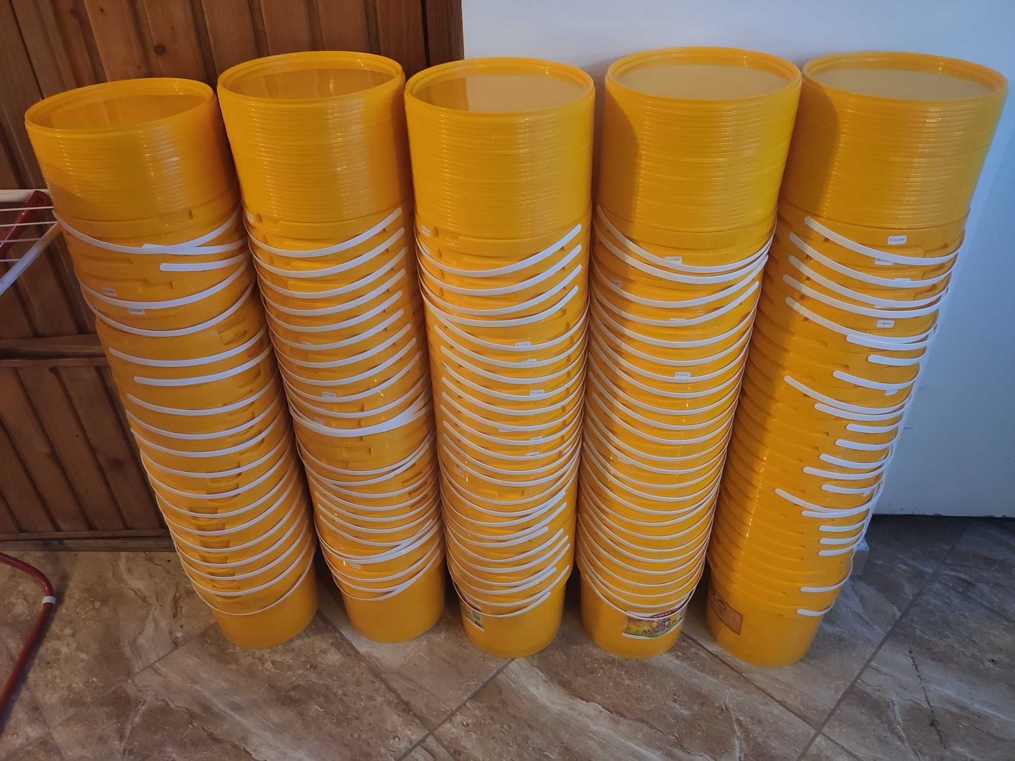 Wiaderka Spożywcze z pokrywkami 20L 10L 5L
