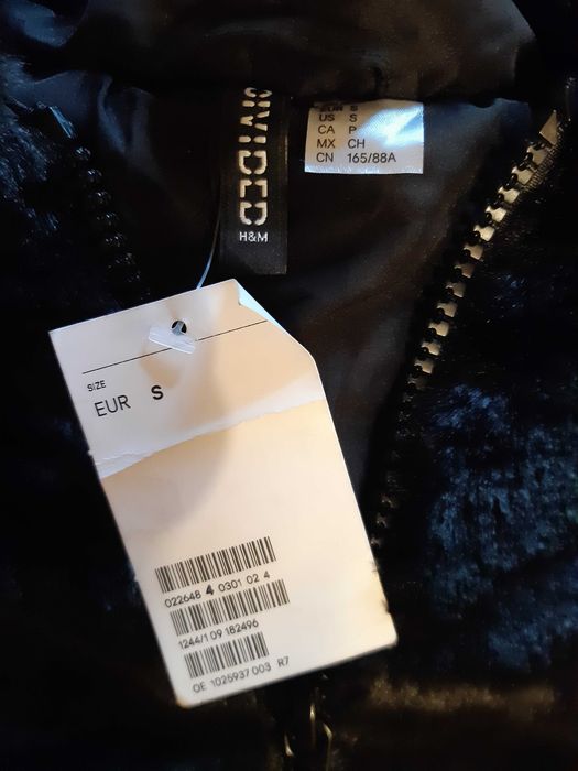 H&M шуба худі нова штучне хутро екошуба
