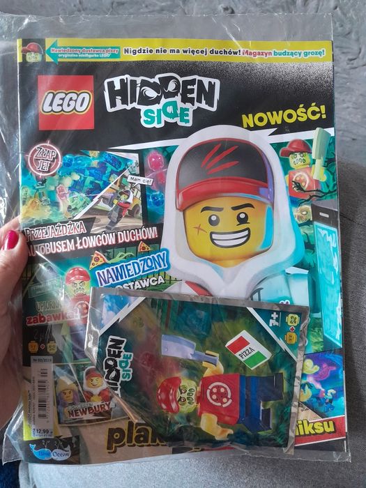 Gazetka Lego Hidden Side, z figurką, nowa.