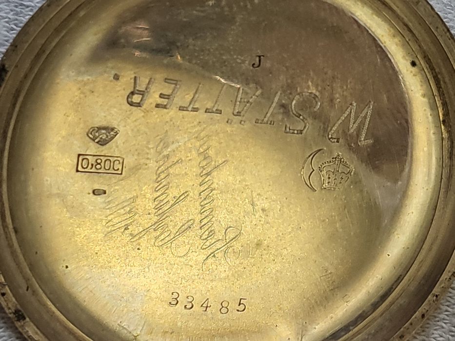 Карманные часы  серебро 800