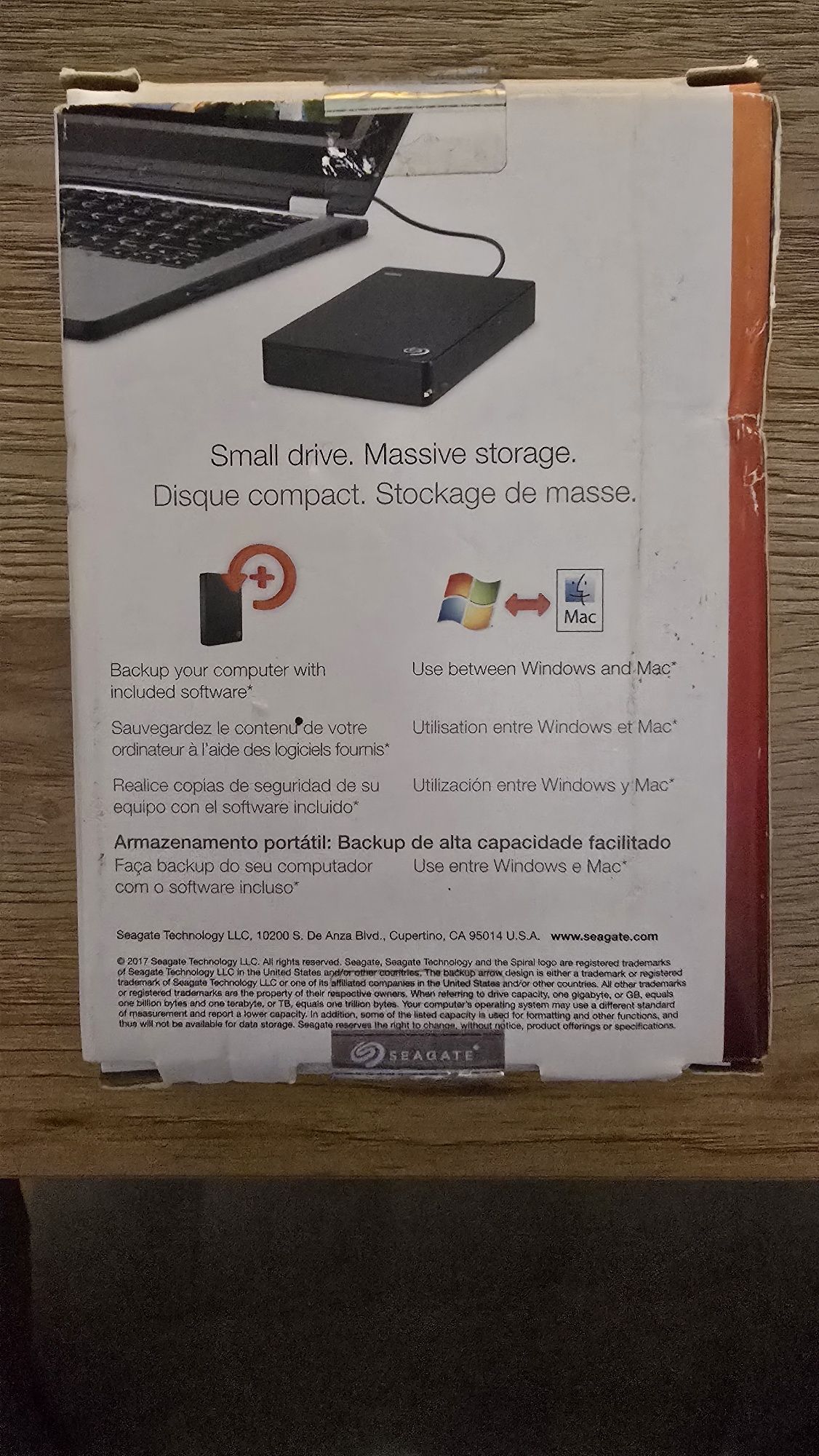 Жорсткий диск 4 ТБ Seagate Portable, як новий