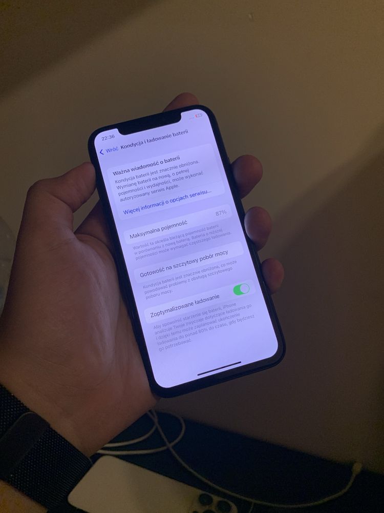 Iphone X 256GB Black w bdb stanie