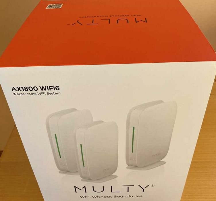 Router System Mesh WiFi6 Zyxel Multy M1 AX1800 WSM20 3pak Faktura VAT