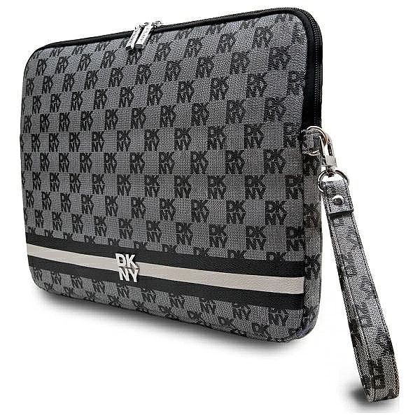Pokrowiec na laptopa DKNY Sleeve Checkered Pattern Printed Stripes 14"