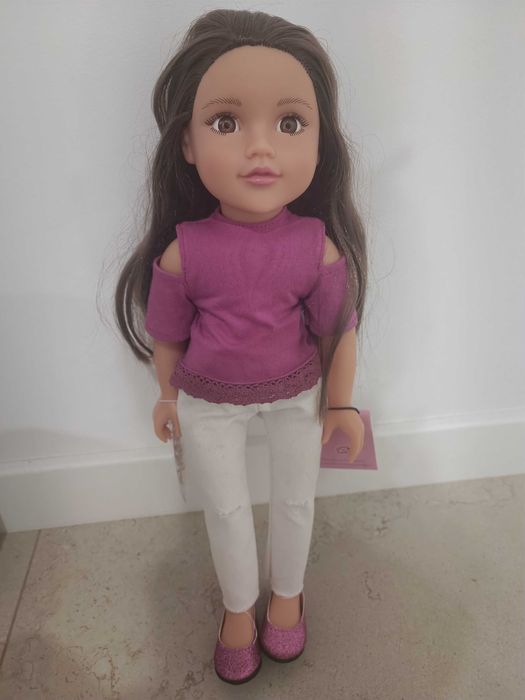 Lalka nowa 45 cm długie włosy