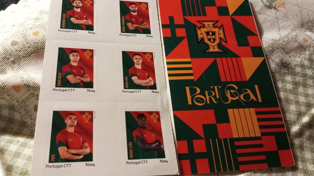 Coleção selos seleção nacional 2022
