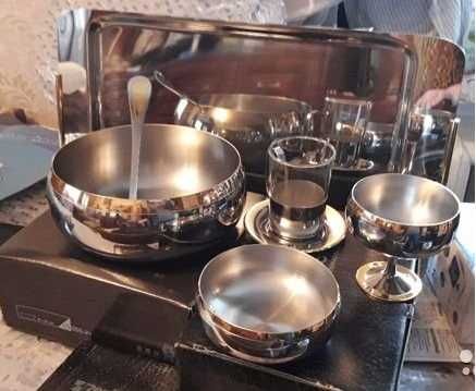 ZEPTER. Сервиз для десерта Барон на шесть персон, сталь с позолотой