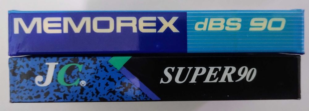 10 нових аудіо кассет MEMOREX dBS 90 хвилин зних дві JC 90 super