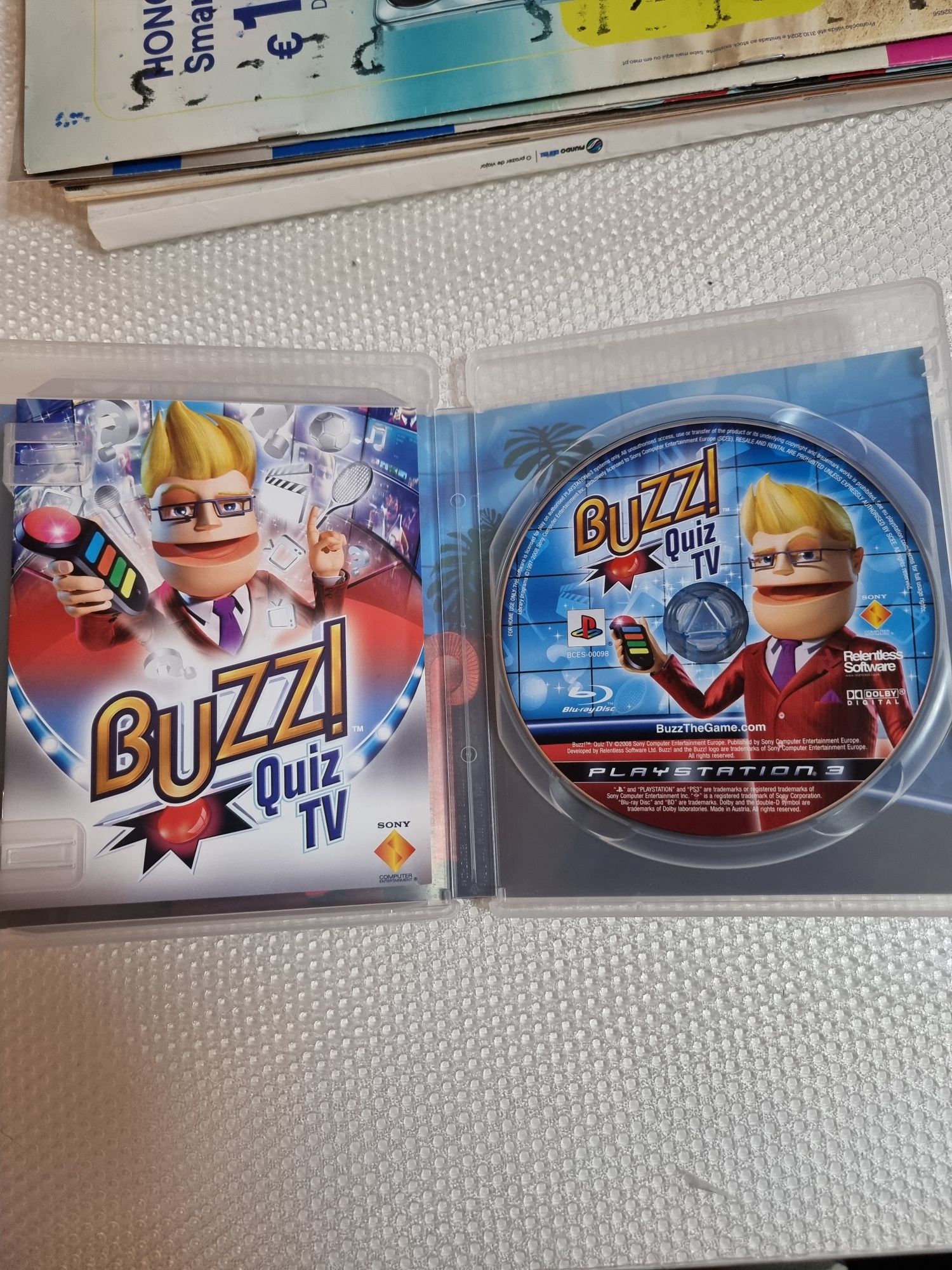 Jogo, "BUZZ-Quiz TV", PS3, NOVO