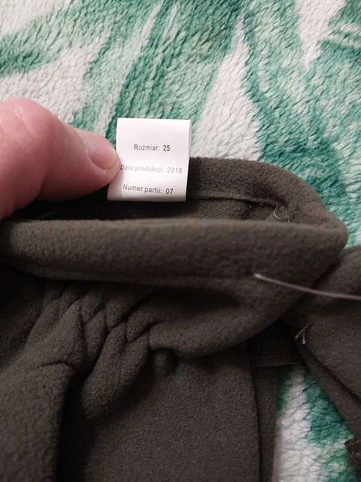 Rękawice zimowe pięciopalcowe wz 615a/mon