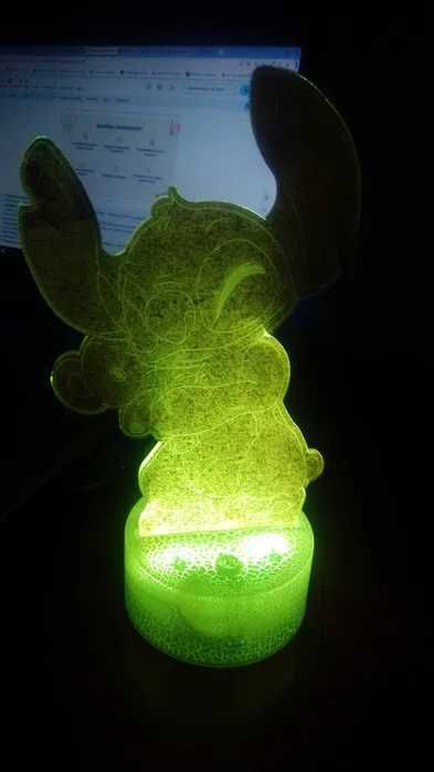 Lâmpada, luz de presença Stitch. Brinquedo