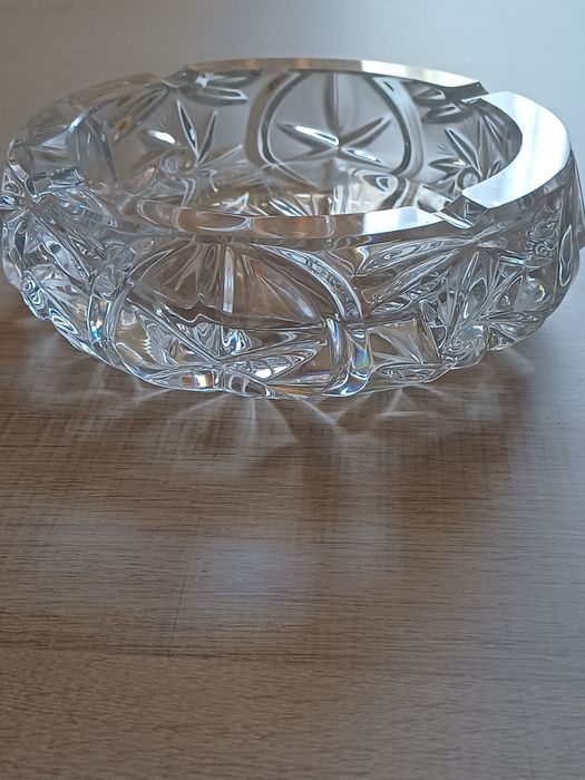 Popielnica kryształowa PRL – vintage, stan kolekcjonerski