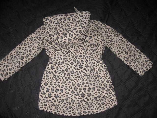 H&M Parka dla córci przejsciówka w panterkę 140/9-10 lat