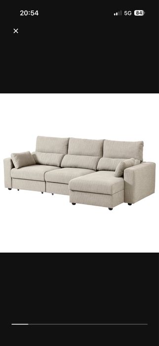Sofa 3 lugares com chaise longue