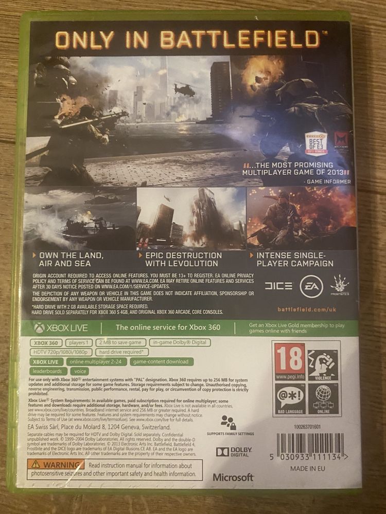 Battlefield 4 xbox 360