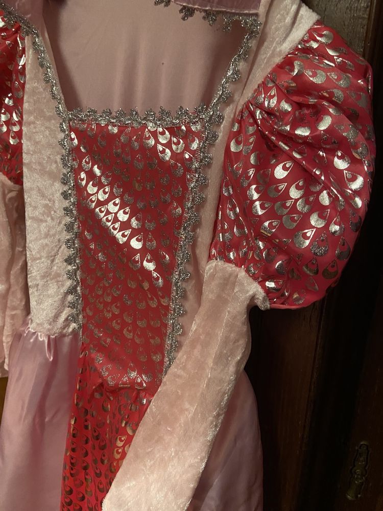 Vestido de princesa cor-de-Rosa