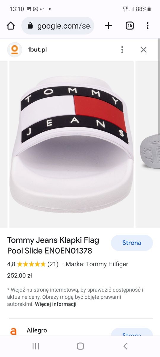 Klapki TOMMY JEANS  38