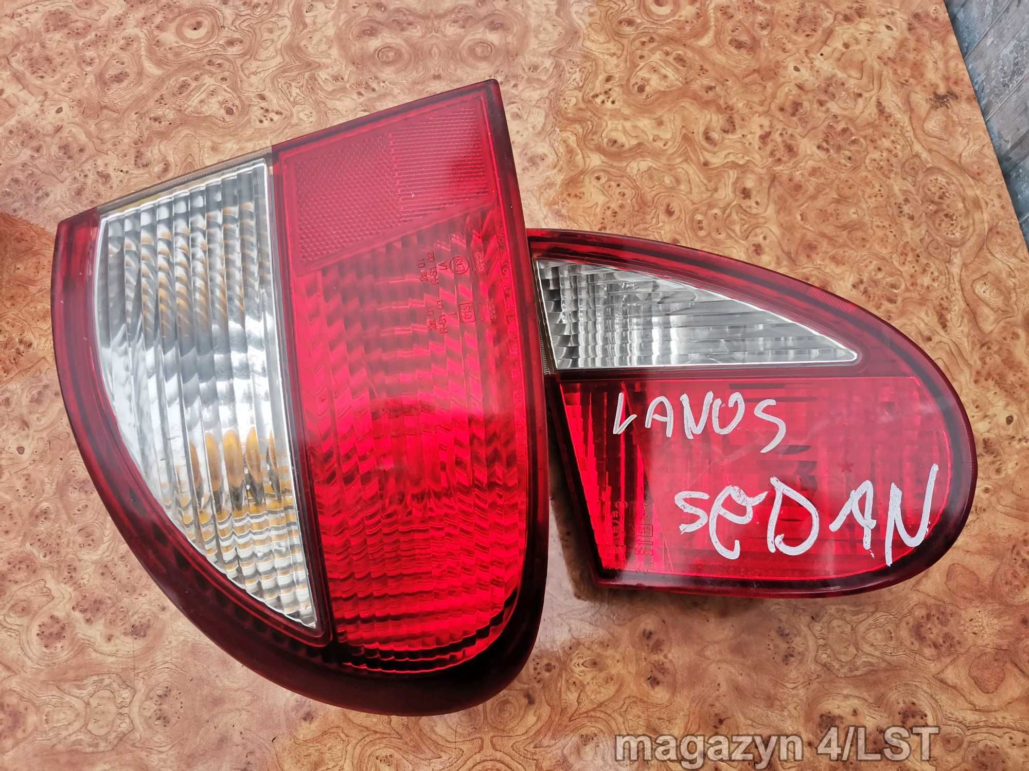 Daewoo Lanos Sedan lampy tył lewy komplet tylnych lamp