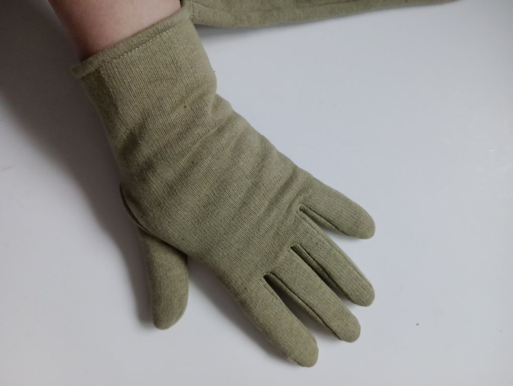 Rękawiczki ciepłe oliwkowe