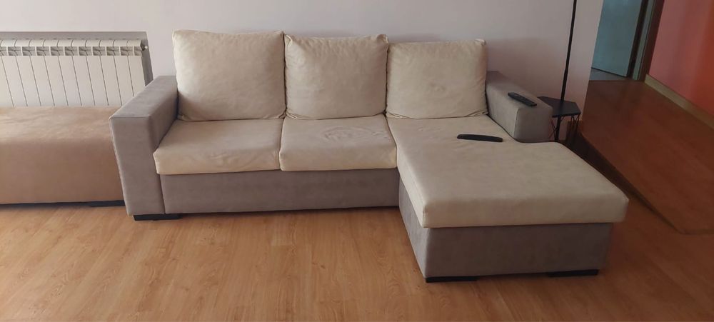 Sofá 3 lugares com chaise