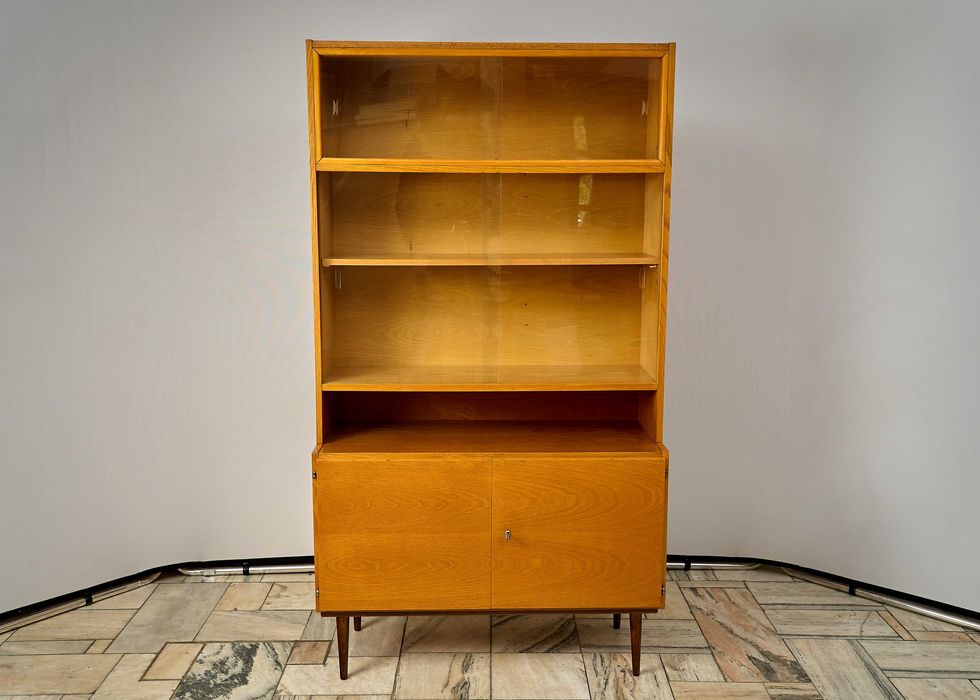 Biblioteczka / regał Vintage UP ZAVODY Czechosłowacja lata 70