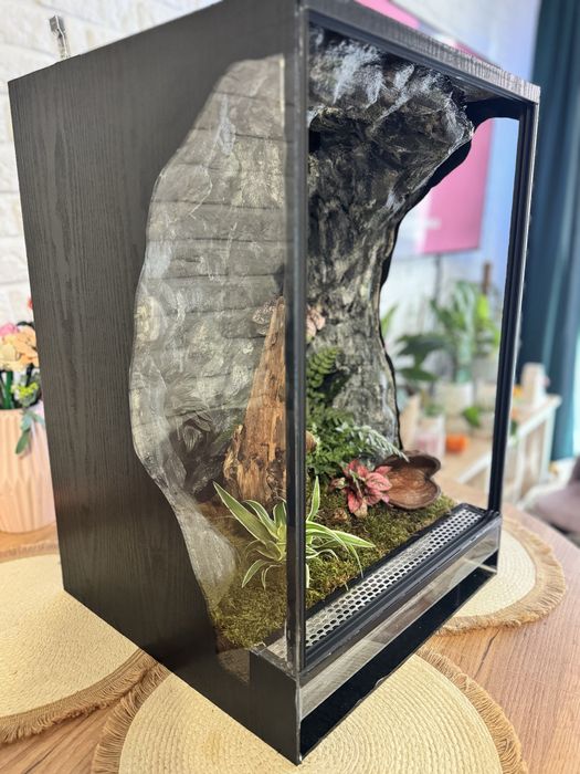 Terrarium tropikalne 40x40x60 idealne dla gekona