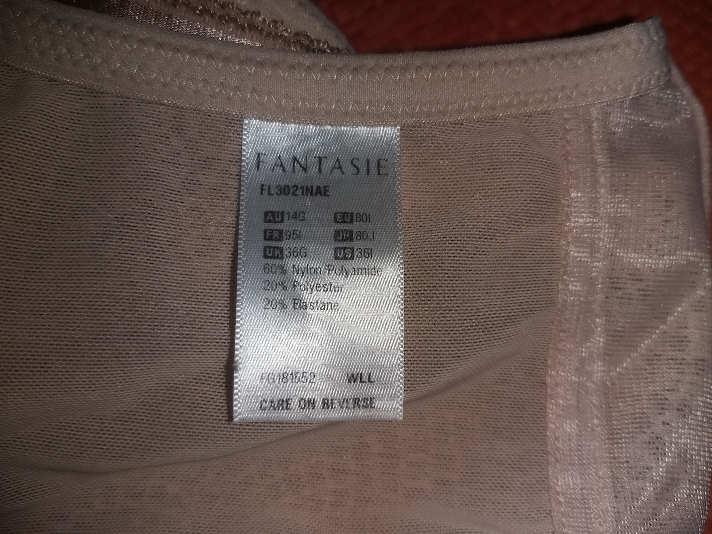 Biustonosz beżowy 80 I Fantasie