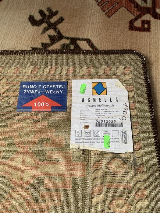 Sprzedam dywan w 100% welniany 2.80x3.80