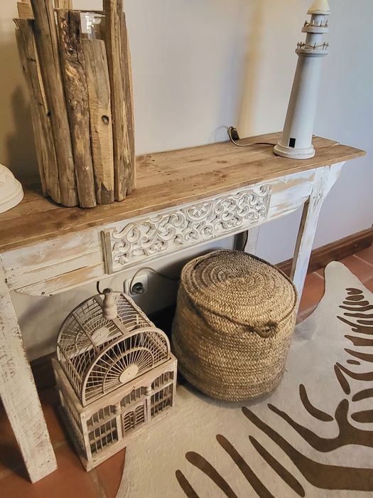 consola, mesa, aparador, vintage, talha, rustico