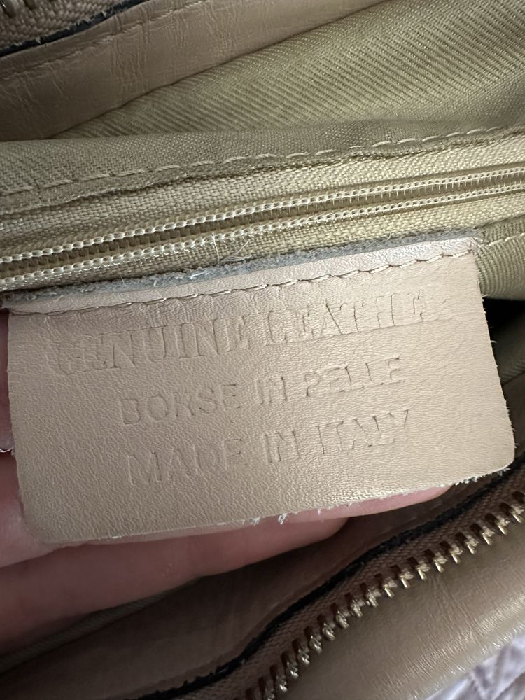 Сумка шкіряна genuine leather borse in pelle, made in italy