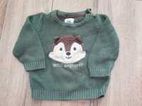 Sweter wiewiórka zielony 68